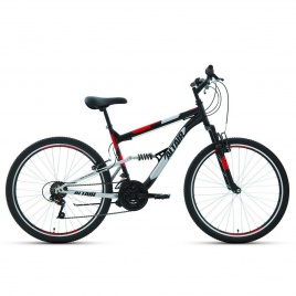 Велосипед 26 FORWARD MTB FS 1.0 2021 черный/красный 16" 