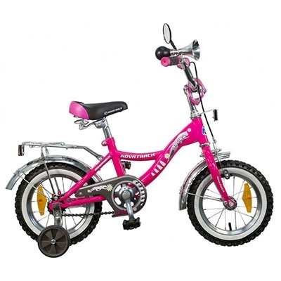 Велосипед 12 NOVATRACK BAGIRA 2019 Розовый   фото 1