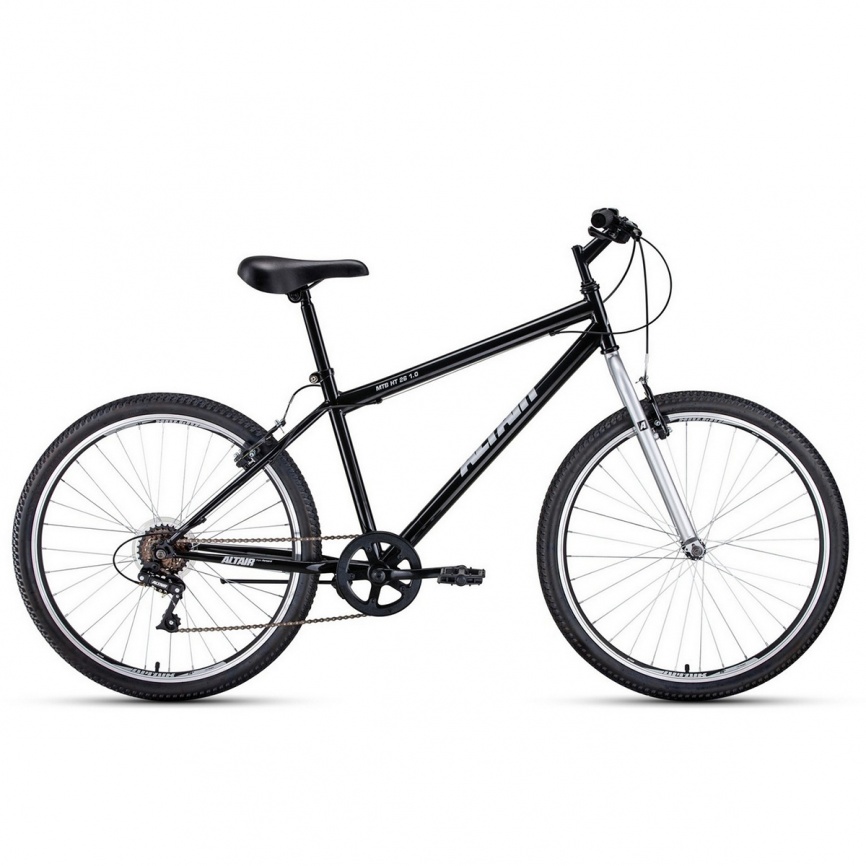 Велосипед 26 ALTAIR ALTAIR MTB HT 26 1.0 2022 черный/серый 17"  фото 1