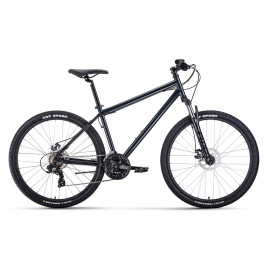 Велосипед 27,5 FORWARD SPORTING 27.5 2.0 D 2021 серый/черный 17" 