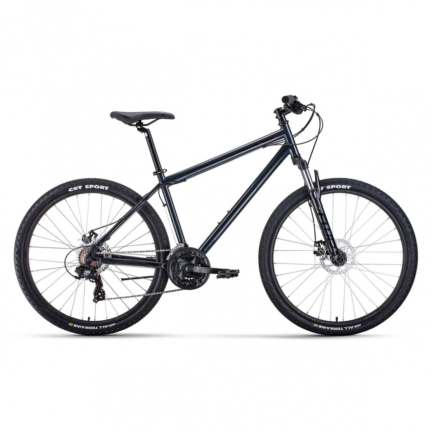 Велосипед 27,5 FORWARD SPORTING 27.5 2.0 D 2021 серый/черный 17"  фото 1